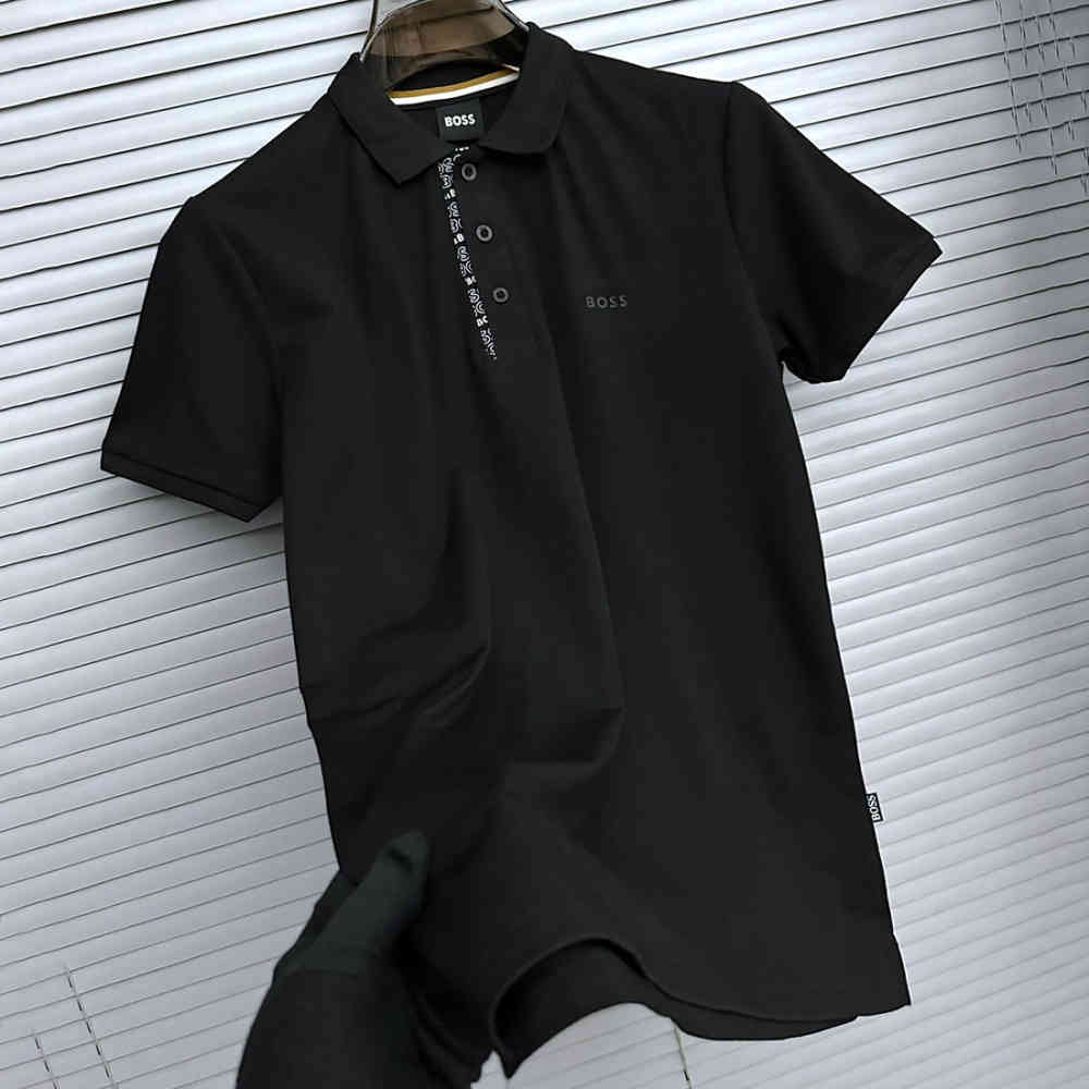 Black Hugo Boss Pink Premium Quality T-shirt