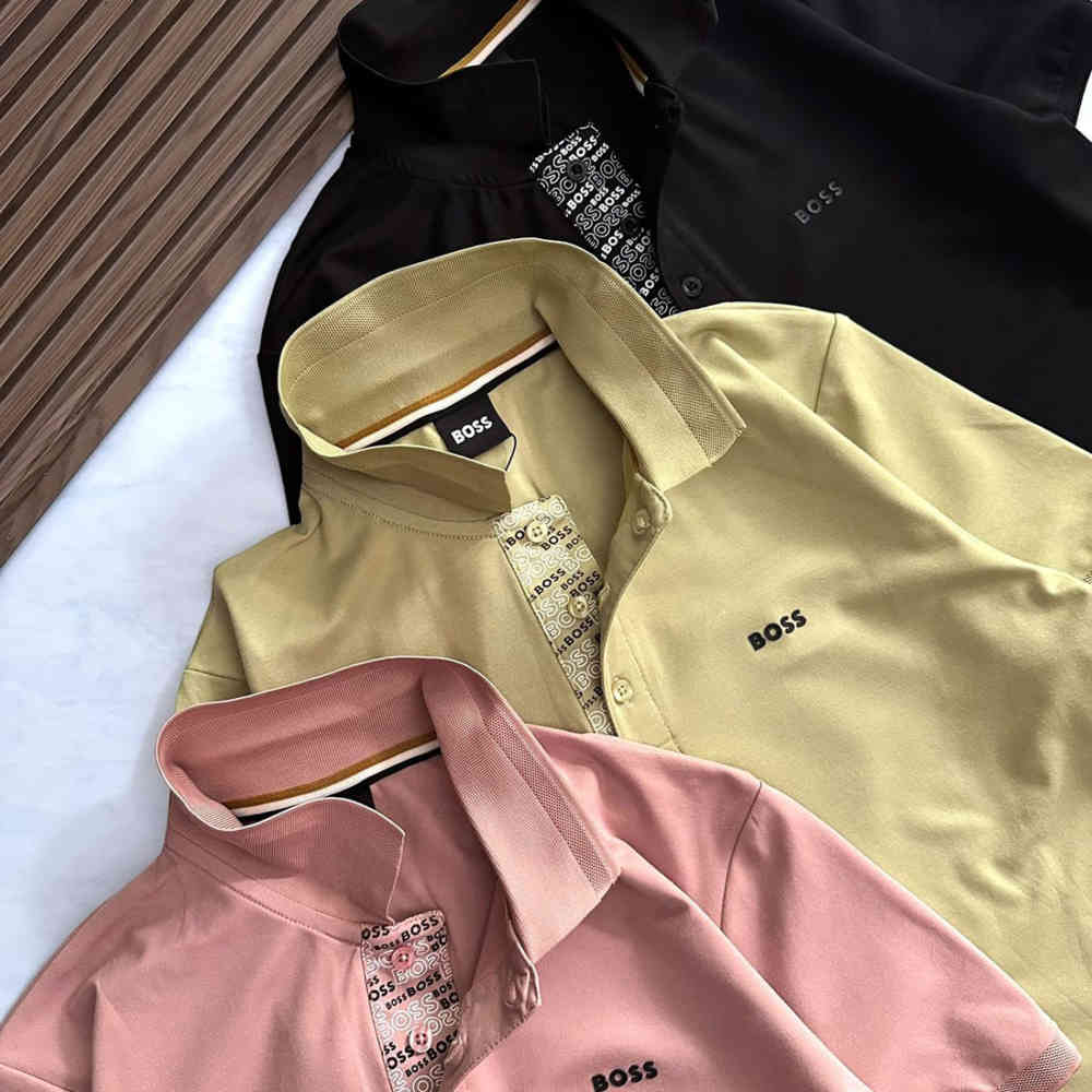 Hugo Boss Pink Premium Quality T-shirt-3