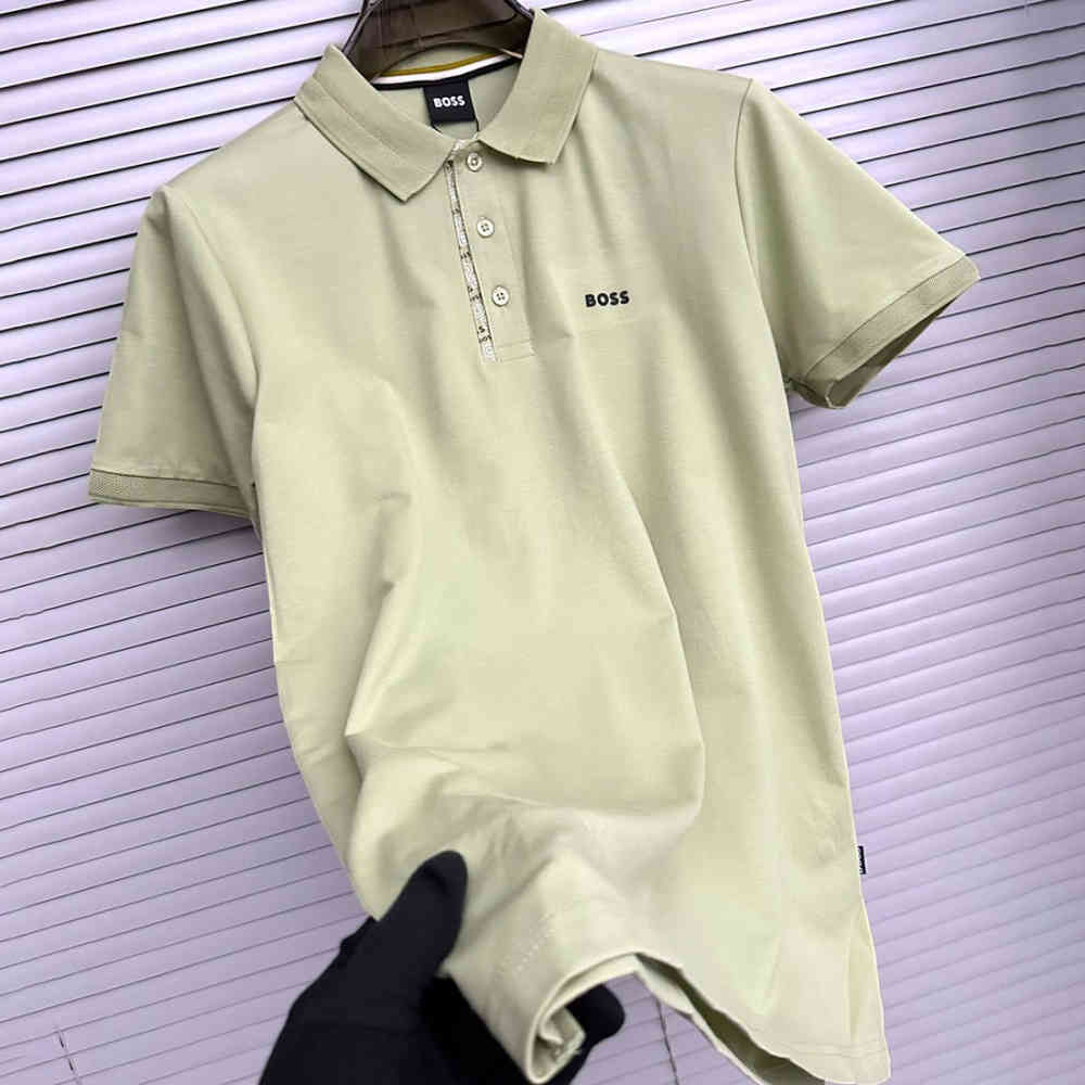 Green Hugo Boss Pink Premium Quality T-shirt