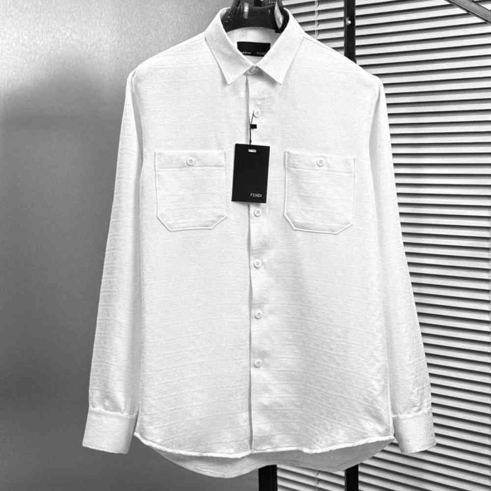 White Fendi Black Premium Quality Shirt
