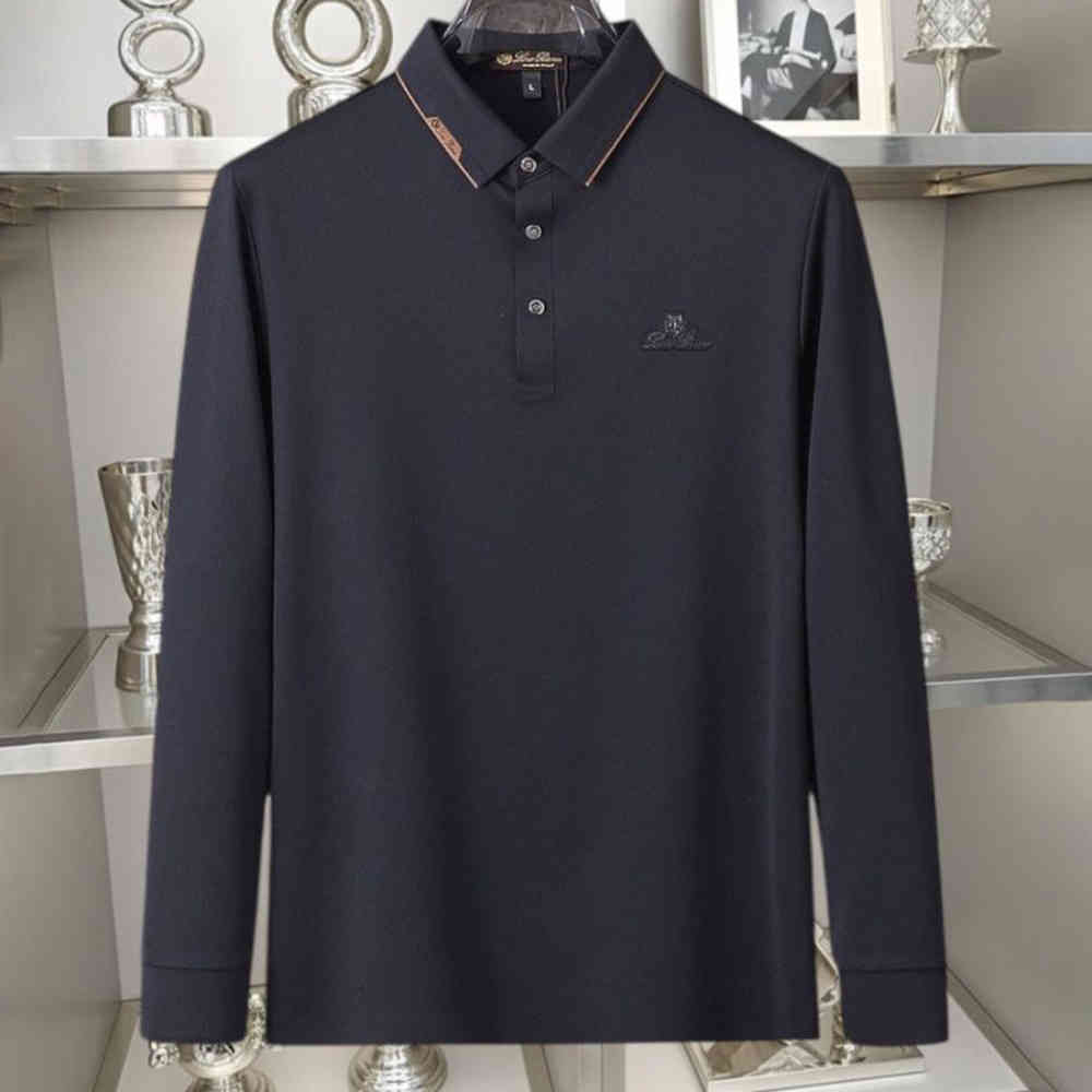 Black Loro Piana Beige Premium Quality T-Shirt