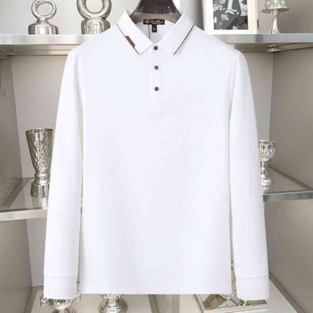 White Loro Piana Beige Premium Quality T-Shirt