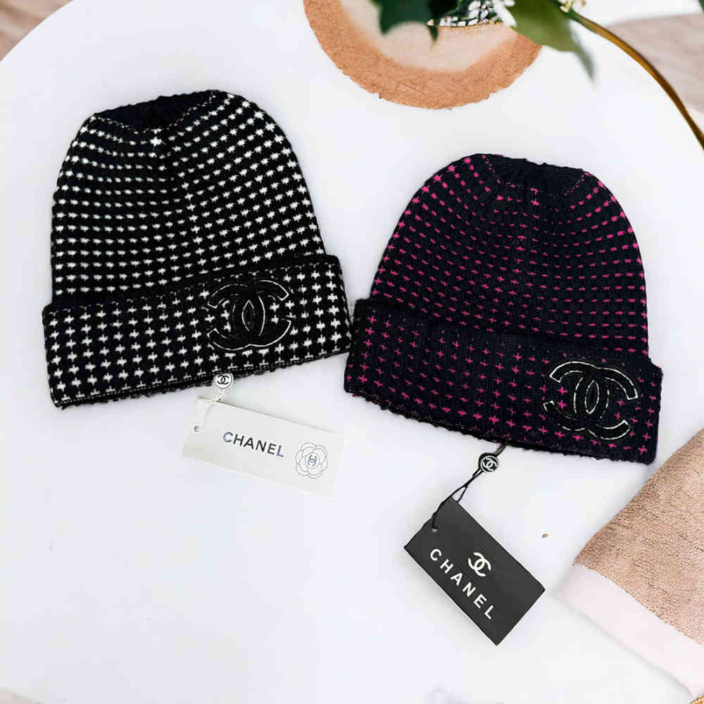 Chanel Pink Cashmere Beanie-2