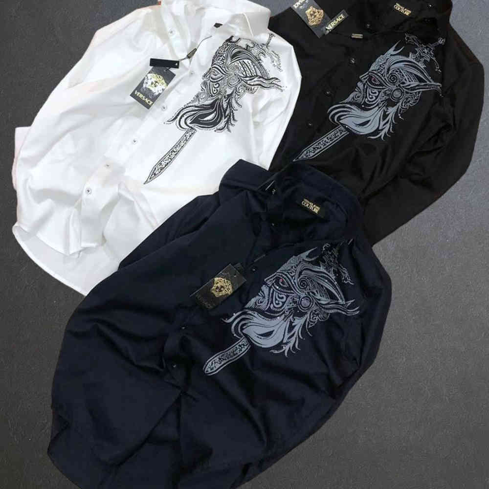 Versace White Premium Cotton Shirt-4