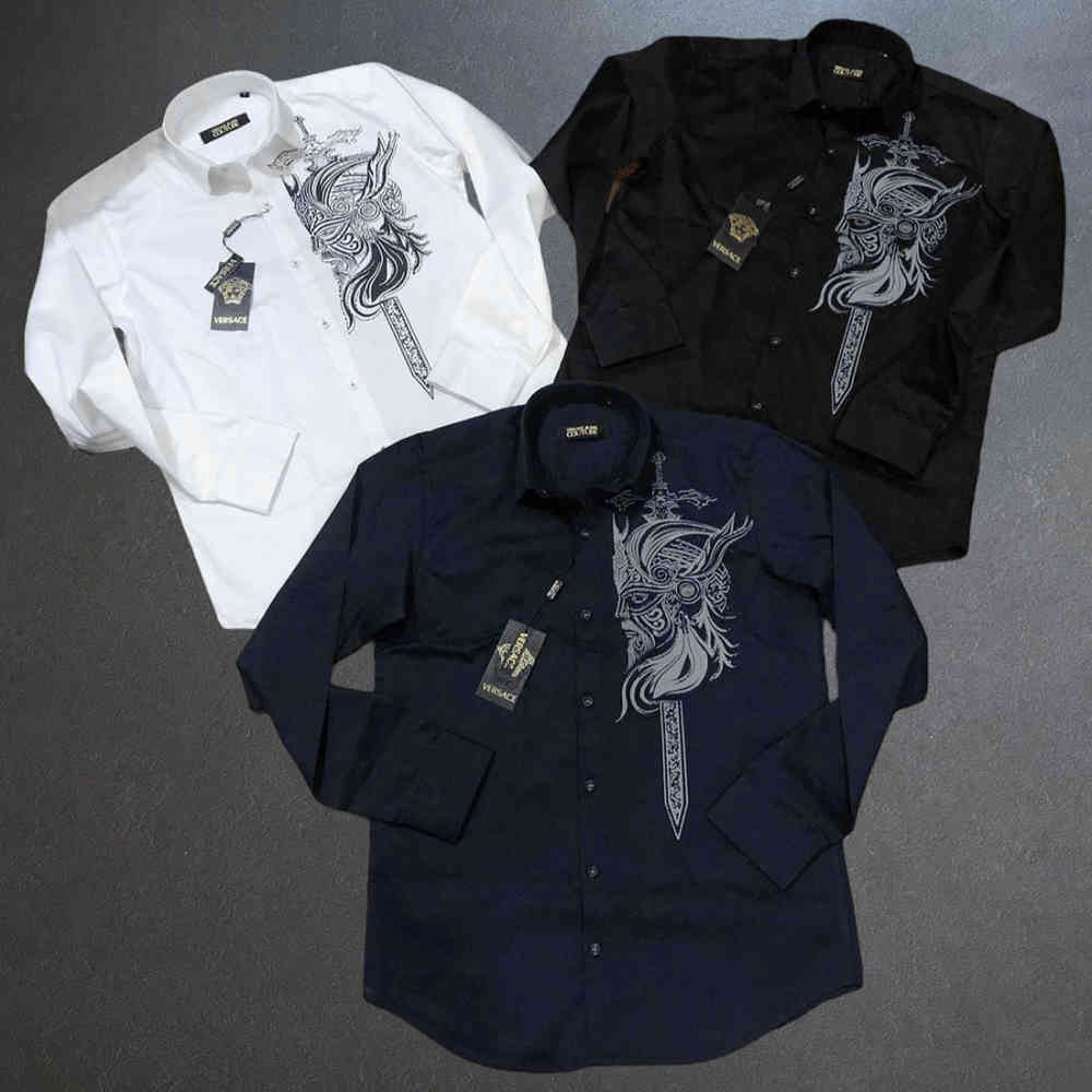 Versace White Premium Cotton Shirt-5