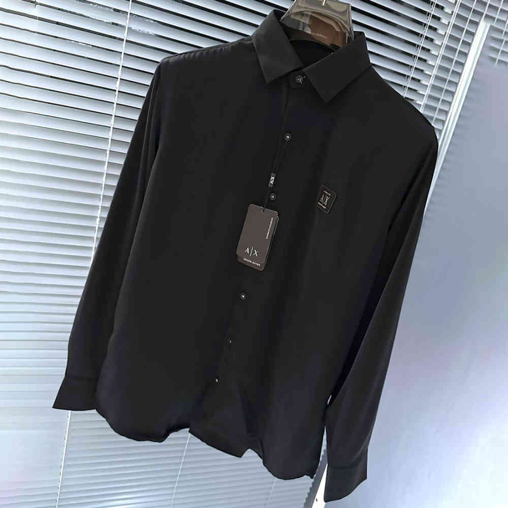 Armani Exchange Black Cotton Shirt-3