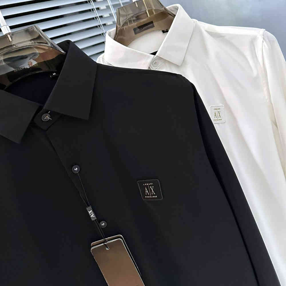 Armani Exchange Black Cotton Shirt-5