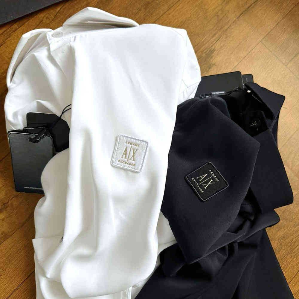 Armani Exchange Black Cotton Shirt-7