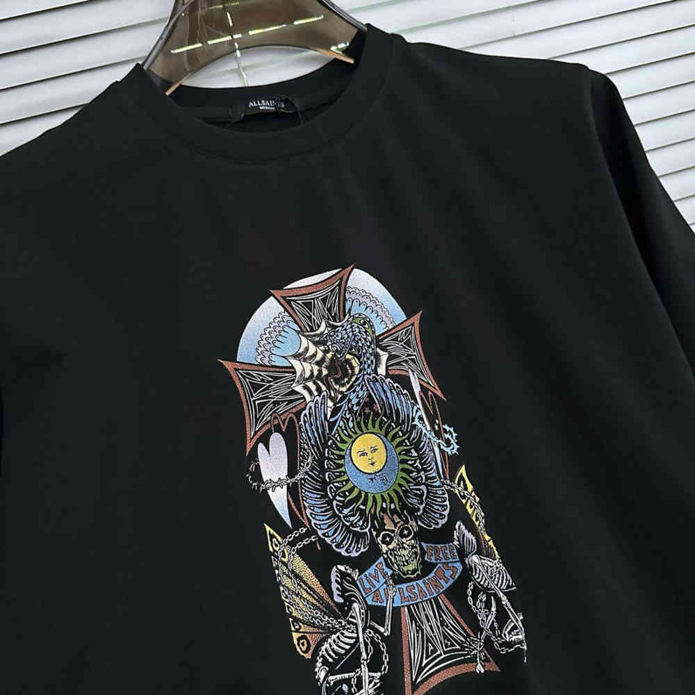All Saints Black Premium Quality T-shirt-3