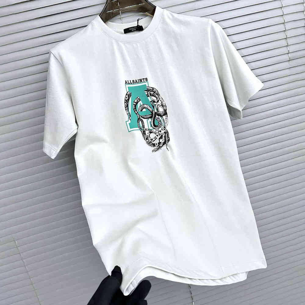 White All Saints Black Premium Quality T-shirt