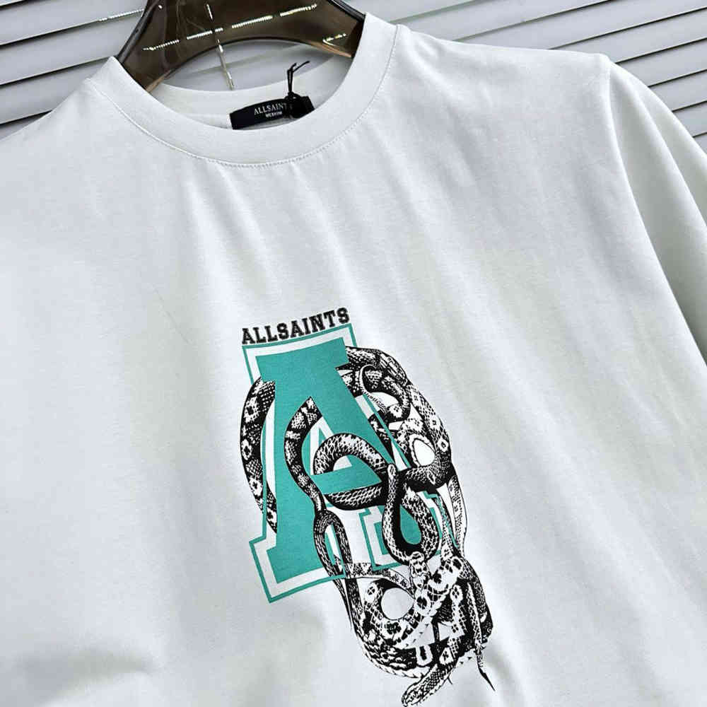 All Saints White Premium Quality T-shirt-2
