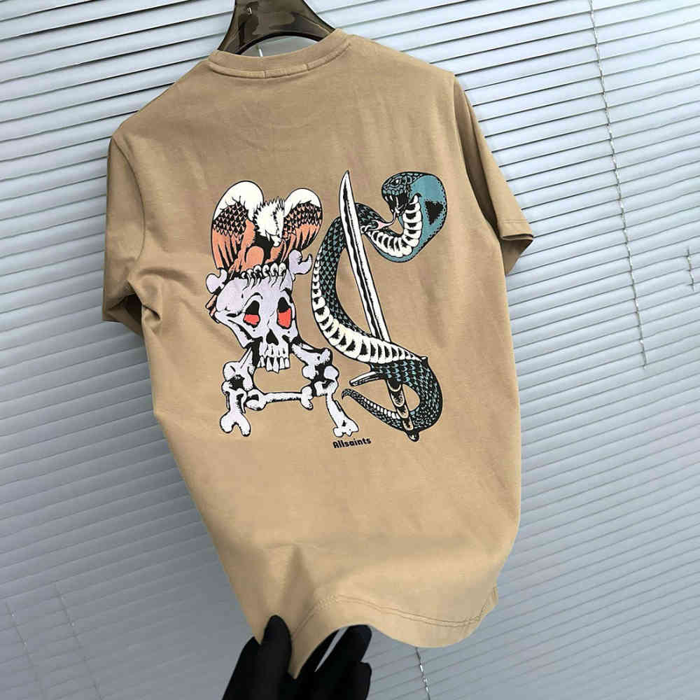 All Saints Brown Premium Quality T-shirt-1