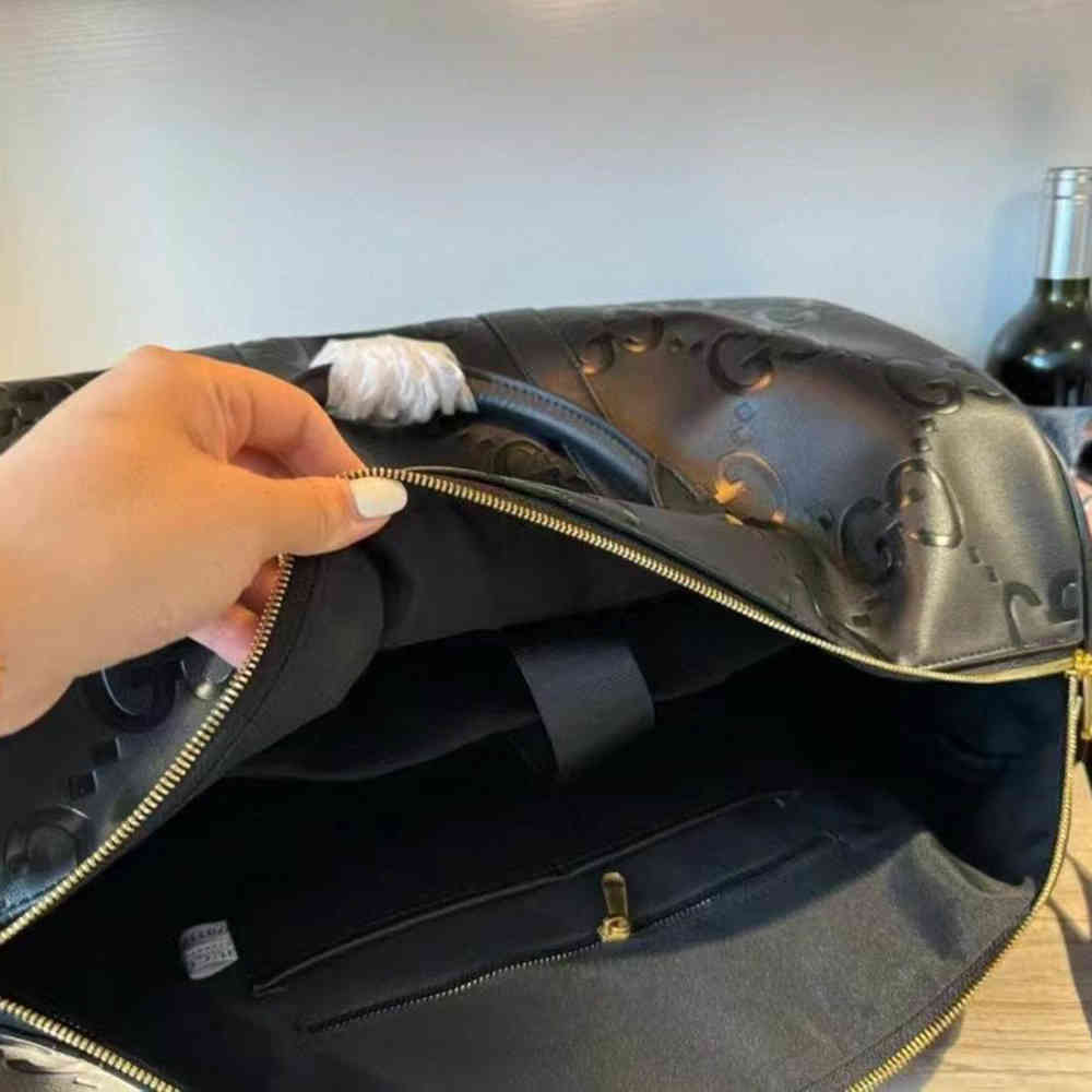 Gucci GG Jumbo Black Duffle Bag-7