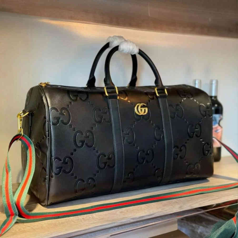 Gucci GG Jumbo Black Duffle Bag-1