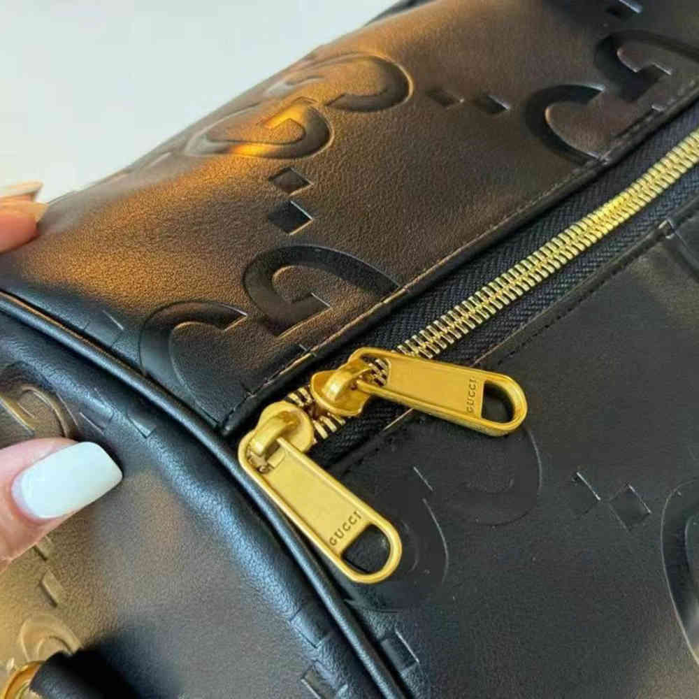 Gucci GG Jumbo Black Duffle Bag-4