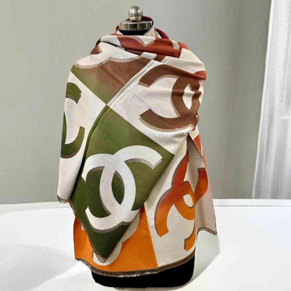 Chanel Designer Brown Woolen Stole-1