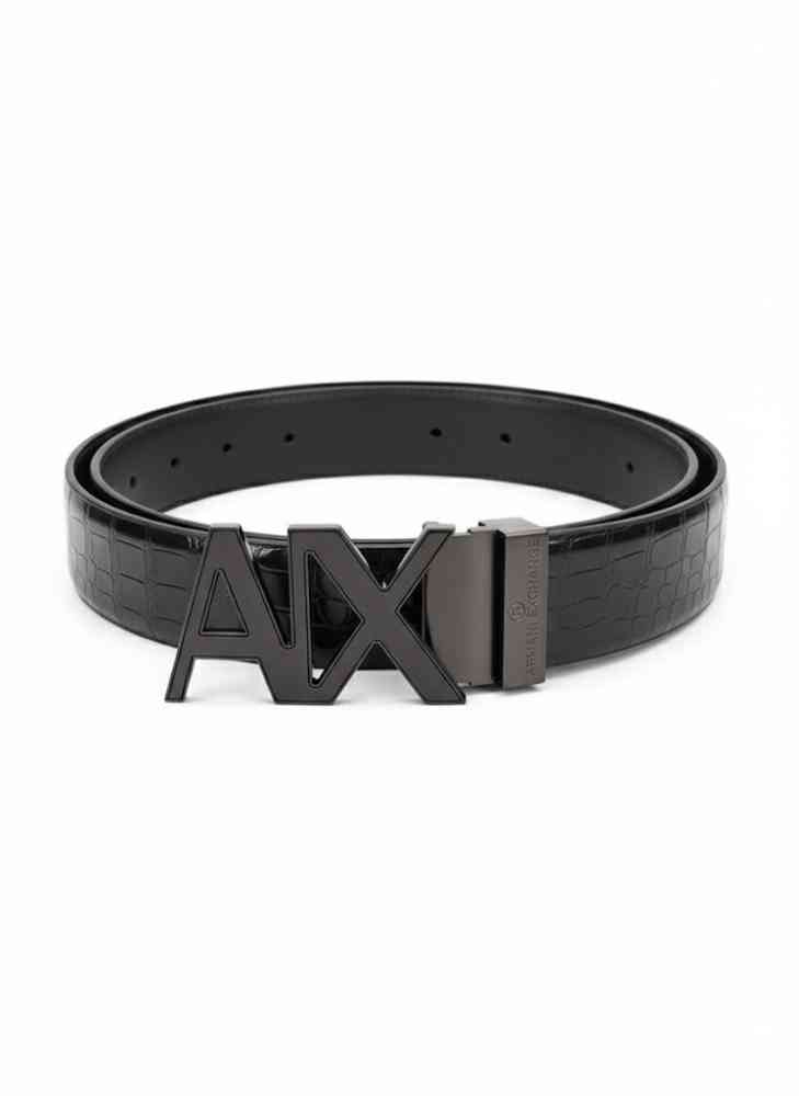 Armani Exchange Black Premium Quality Belt-thumb-0