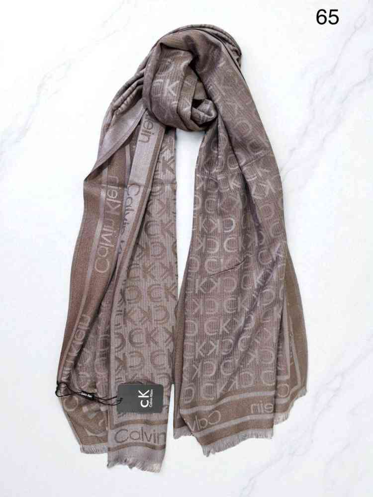 Calvin Klein Reversible Designer Grey Woolen Stole-2