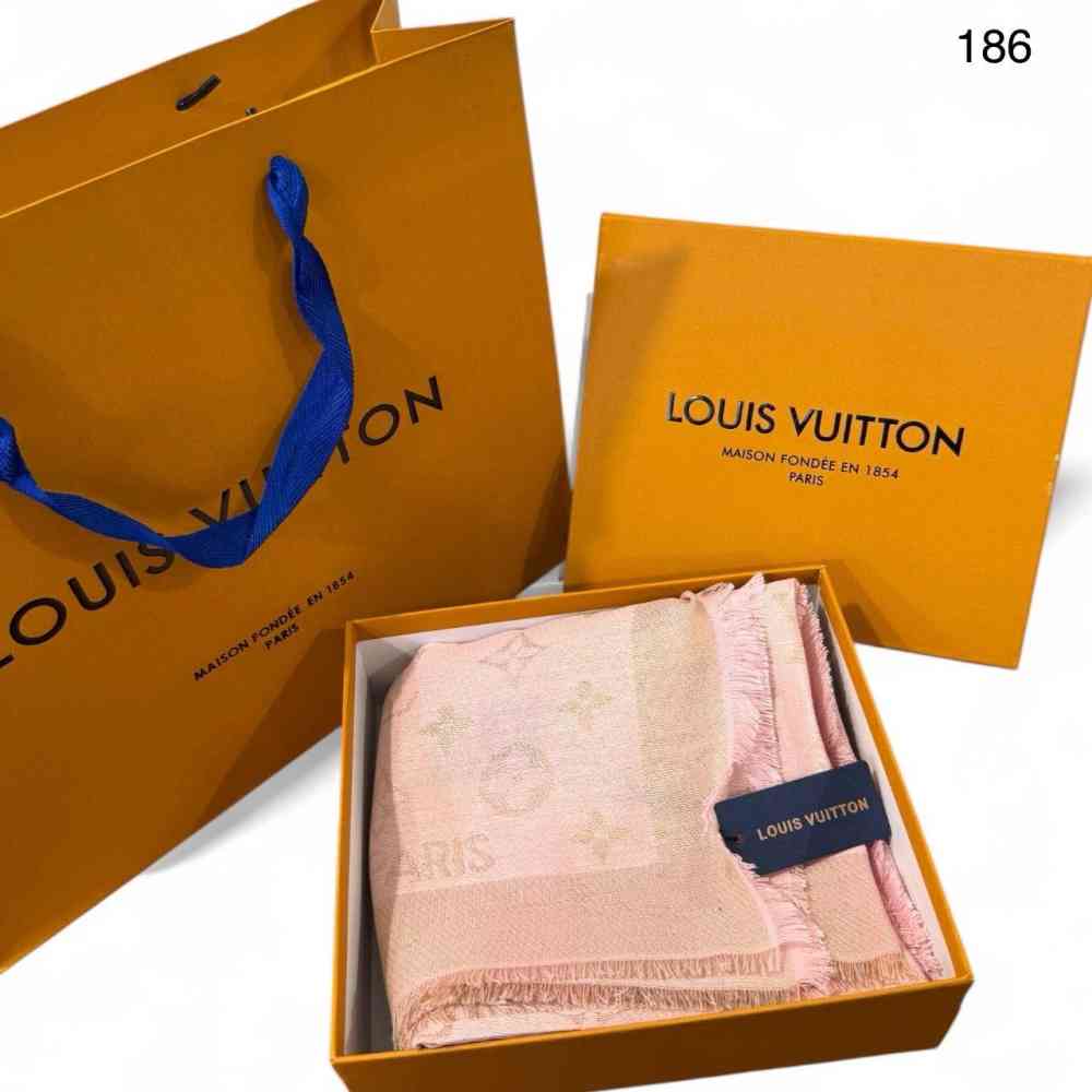 Louis Vuitton Reversible Pink Shine Monogram Shawl-1