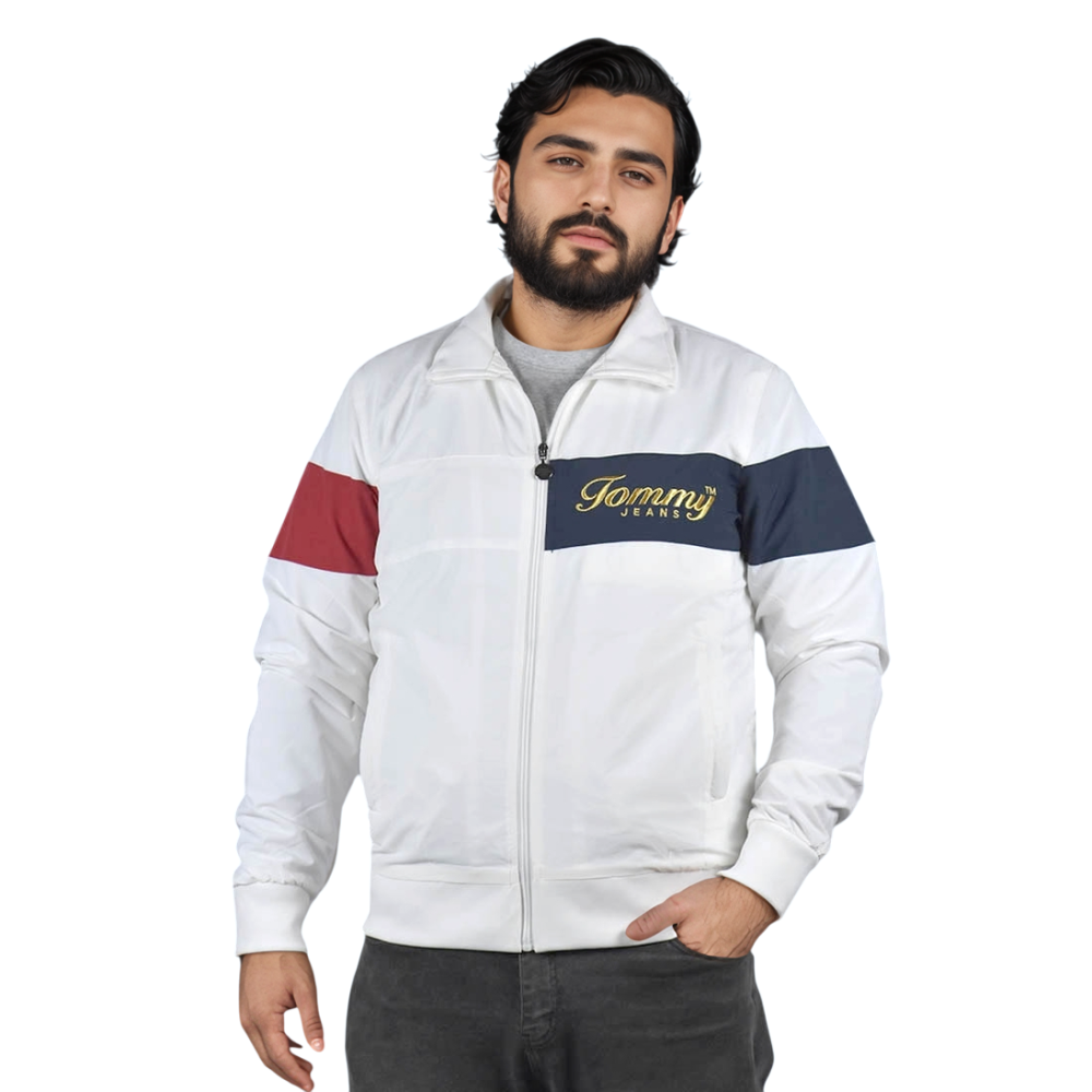 White Tommy Hilfiger Blue Premium Luxury Jacket
