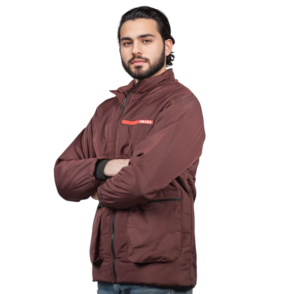 Wine Prada Green Premium Quality Jacket