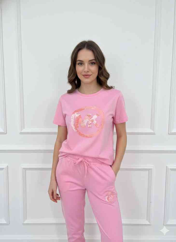 Pink Michael Kors Brown Premium Co-ord Set
