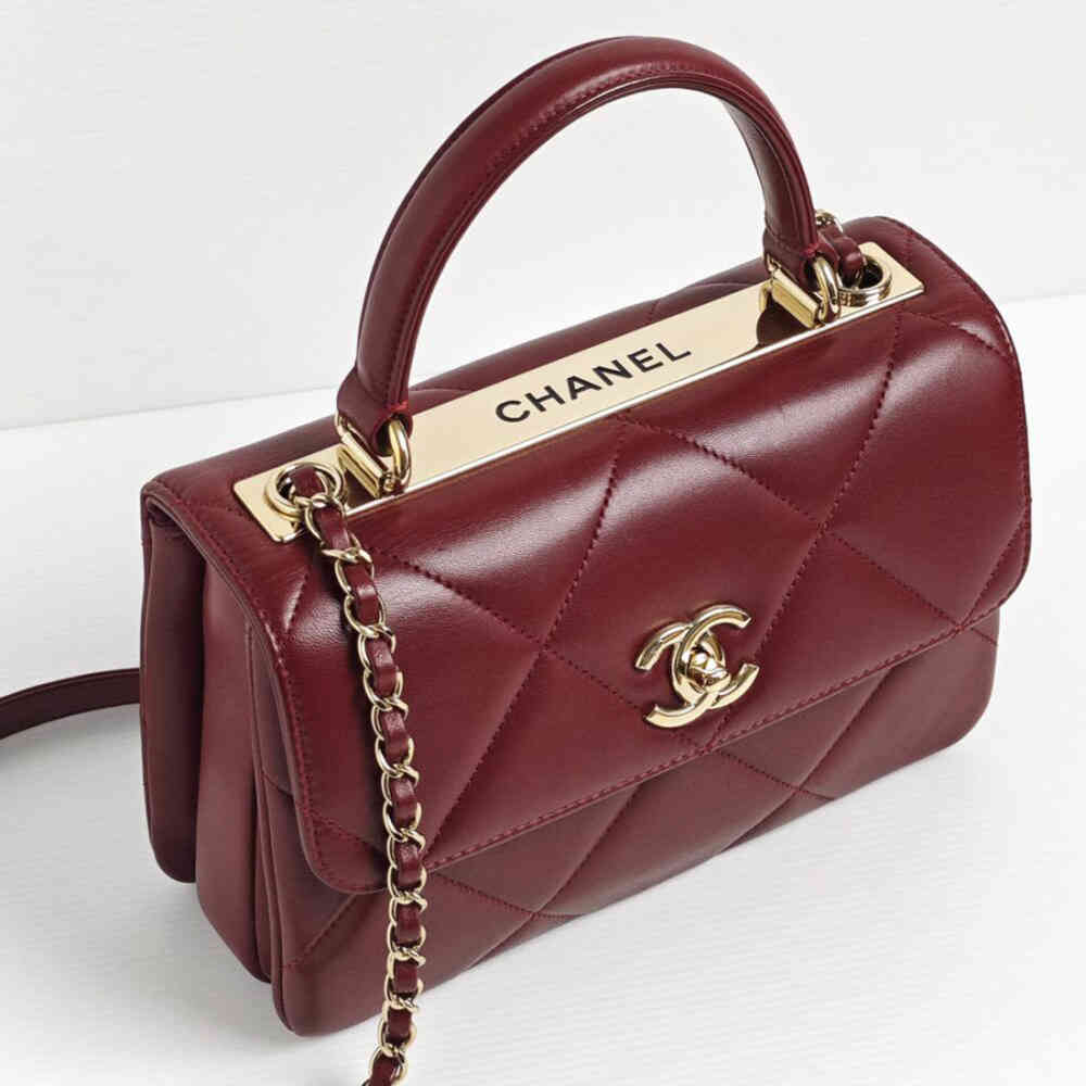 Chanel New Trendy CC Top Wine Handle Sling Bag-thumb-1