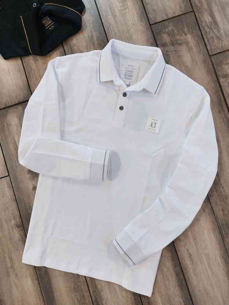 Armani Exchange White Premium Quality Polo Shirt-2