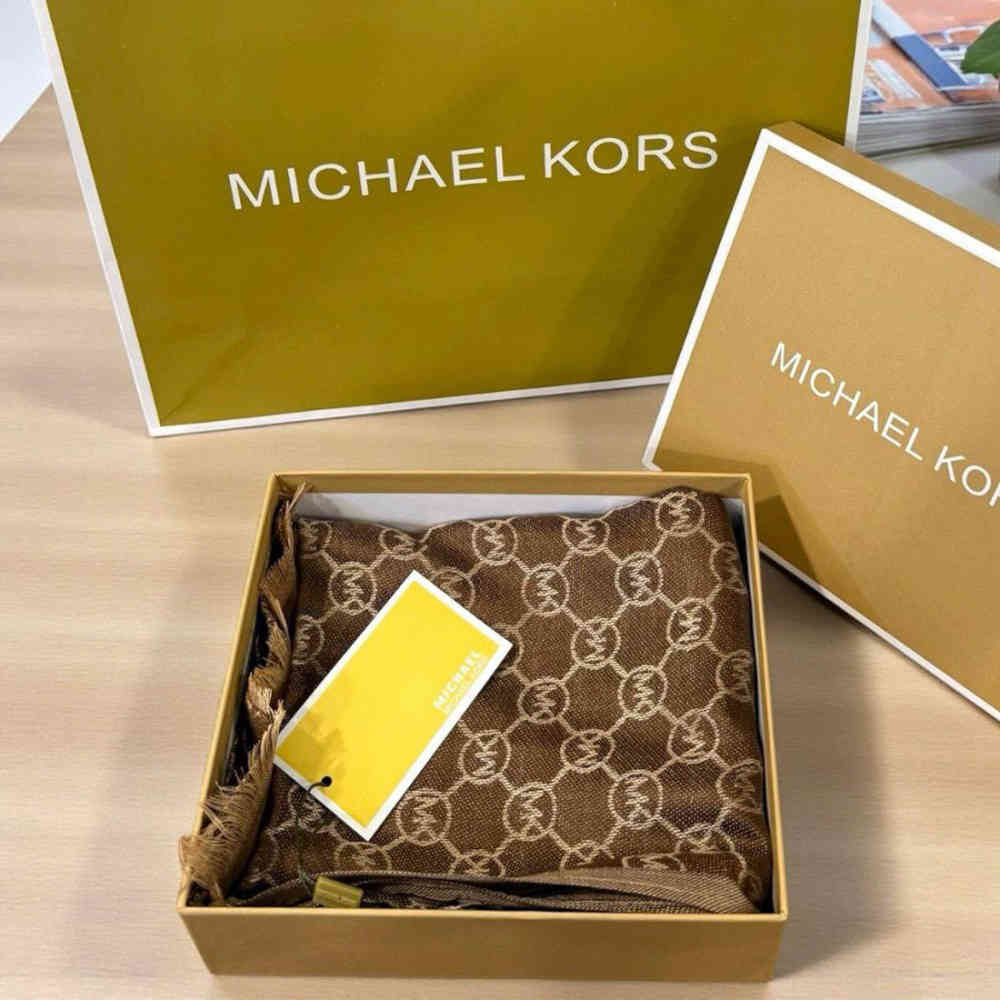 Michael Kors Beige Semi Woolen Stole-thumb-1