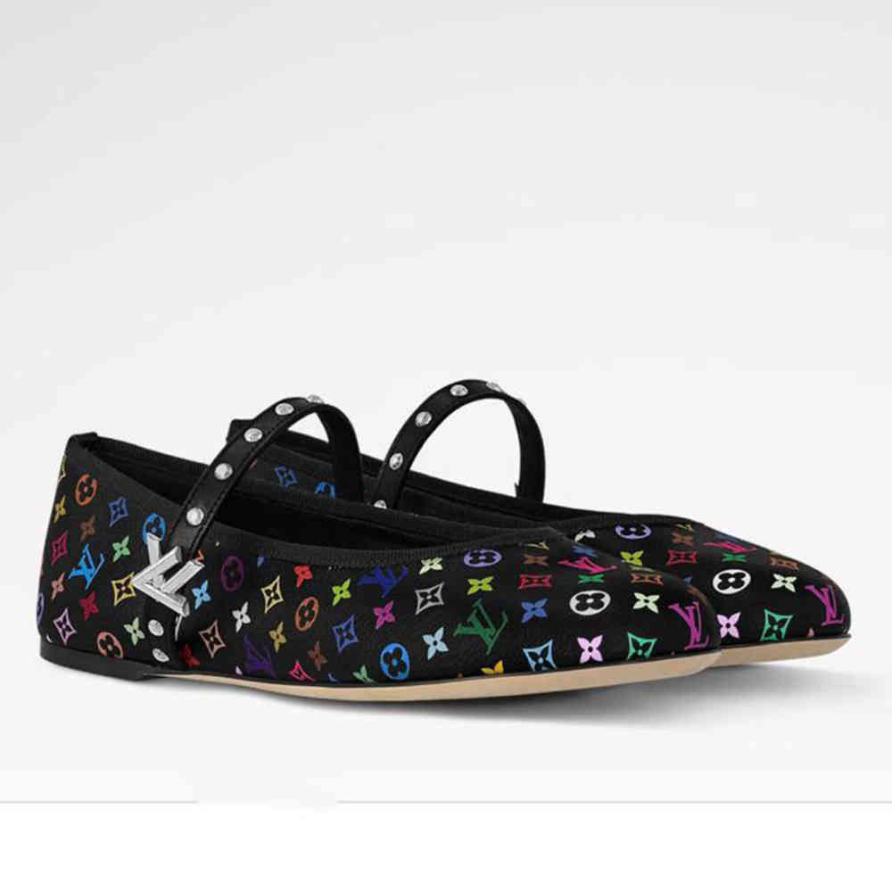 Louis Vuitton x Takashi Murakami Romy Flat Ballerina Sandal-thumb-0