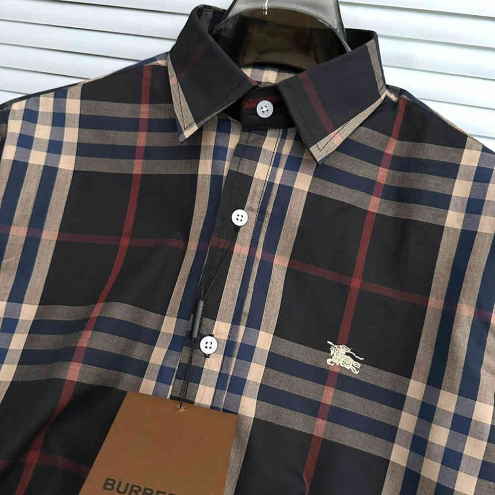 Burberry Checked Black Premium Shirt-1