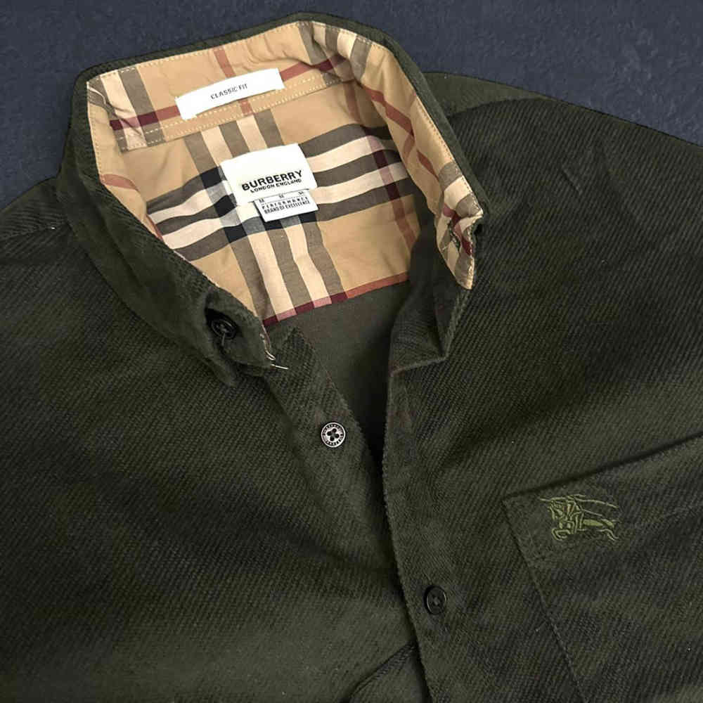 Burberry Green Premium Quality Shirt-2