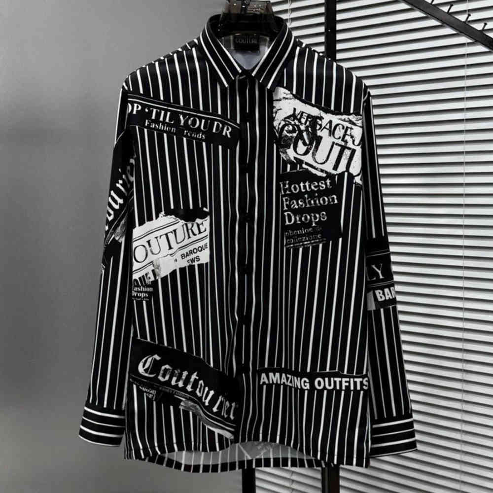 Versace Black Premium Cotton Shirt-1