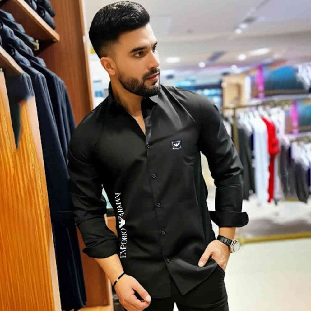 Black Emporio Armani White Premium Shirt