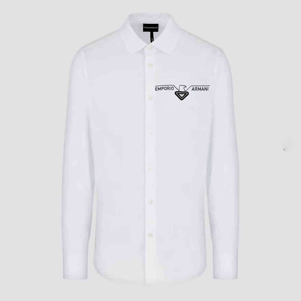 White Emporio Armani Black Premium Shirt