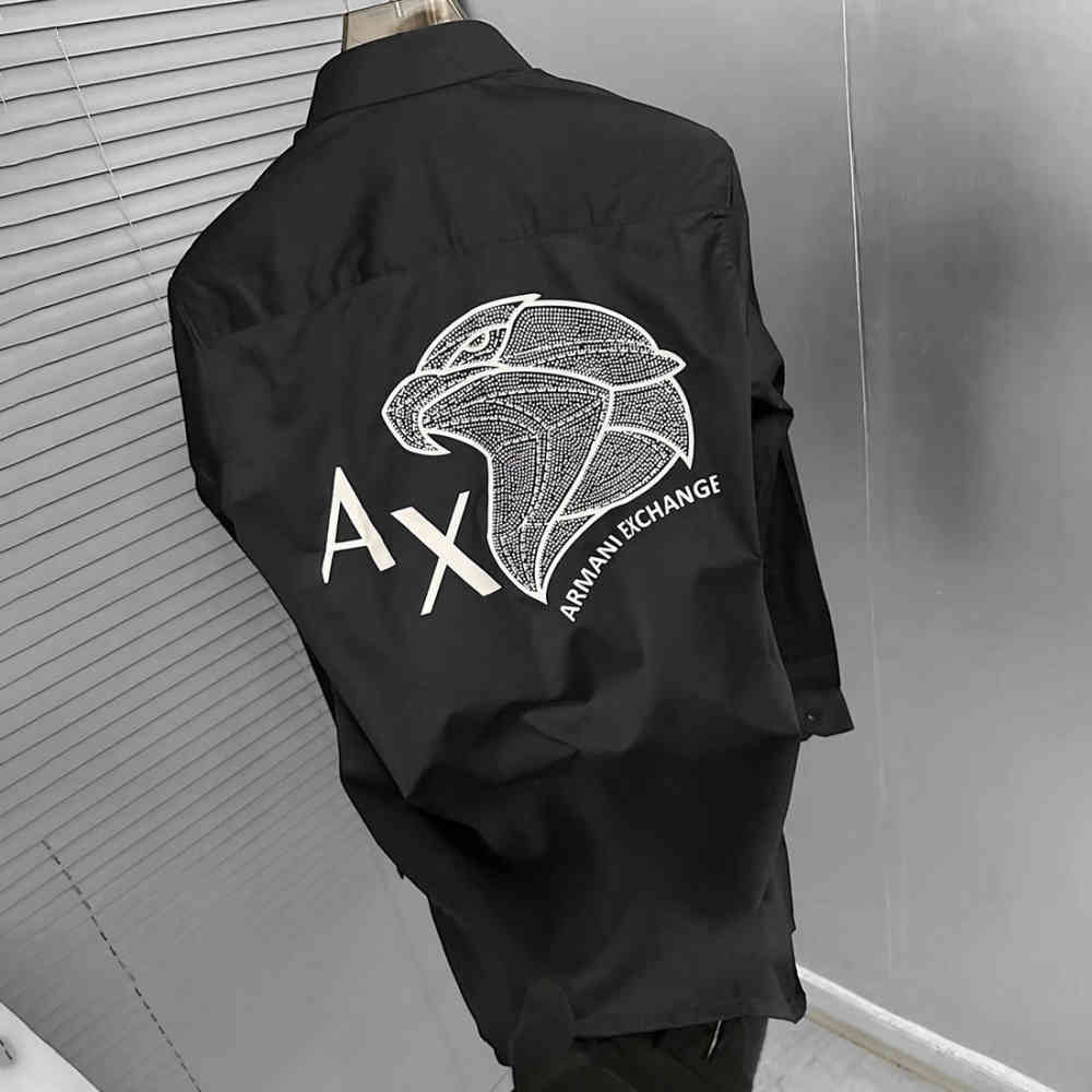 Armani Exchange Black Cotton Shirt-1