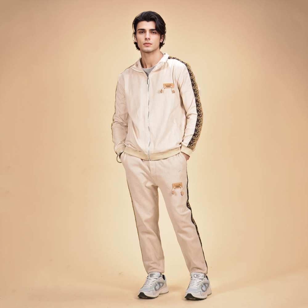 Louis Vuitton Monogram Cream Premium Tracksuit