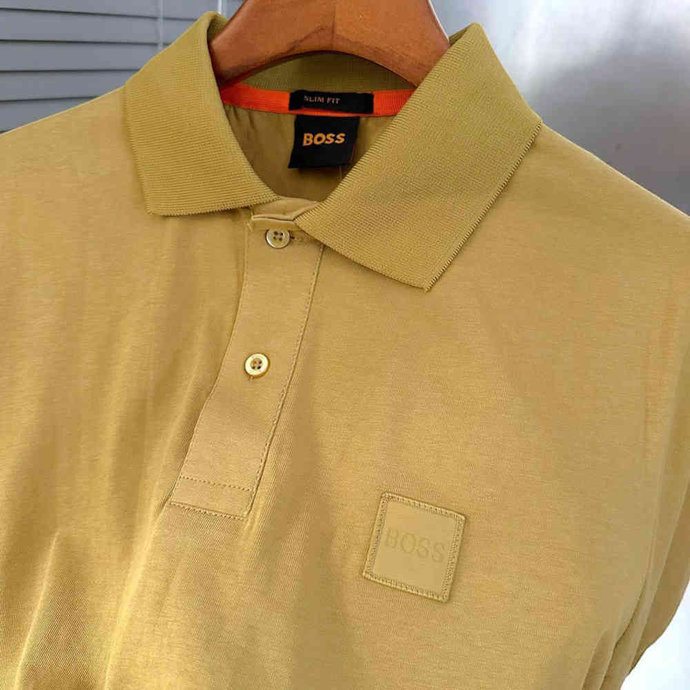 Hugo Boss Yellow Premium Quality T-shirt-thumb-3