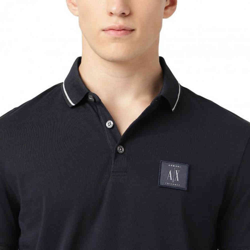 Navy Blue Armani Exchange White Premium Quality Polo Shirt