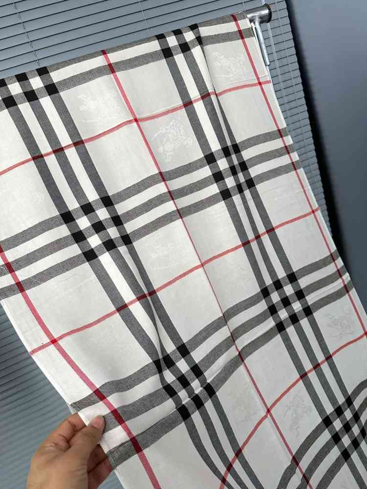 Burberry Check Cashmere White Stole-2
