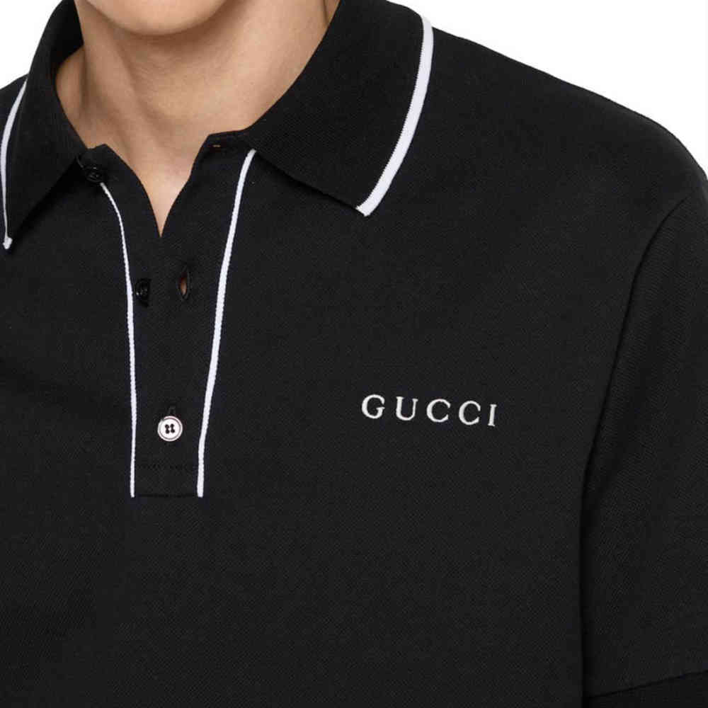 Gucci Black Premium Quality Polo T-shirt-1