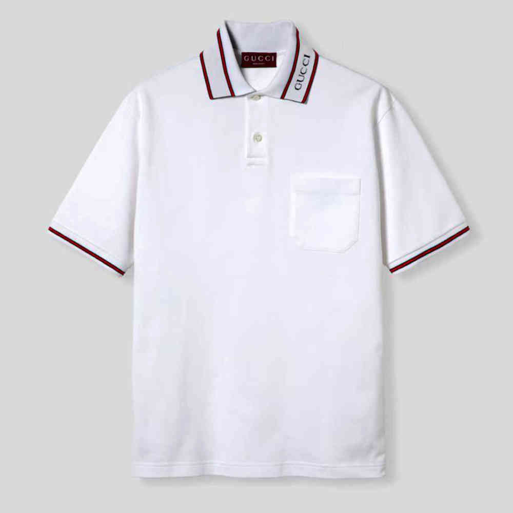 Gucci White Premium Quality Polo T-shirt-2