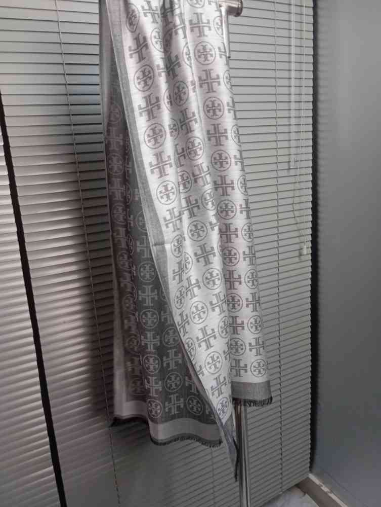 Tory Burch Designer Grey Stole-1
