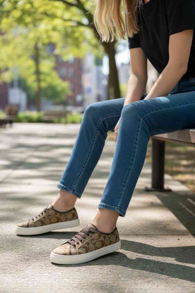 Coach Clip Court Low Top Sneaker In Signature Canvas-3