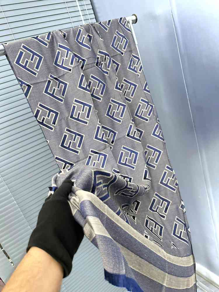 Blue Fendi Beige Premium Quality Stole