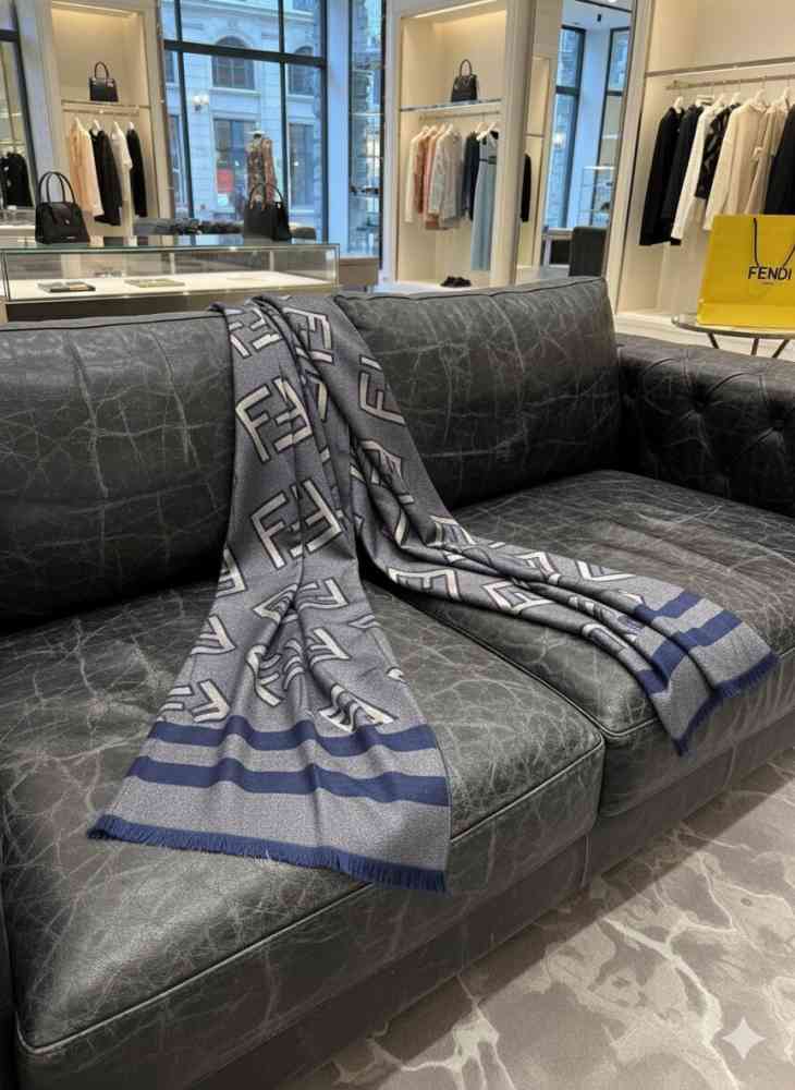 Fendi Blue Premium Quality Stole-2