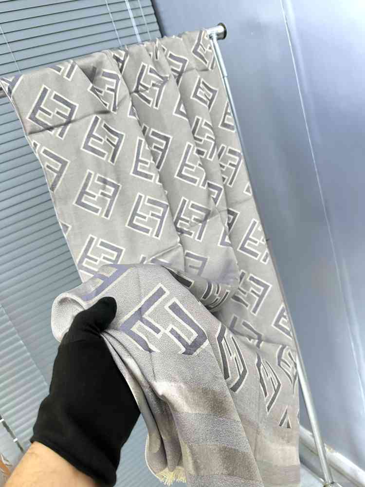 Fendi Grey Premium Quality Stole-thumb-0