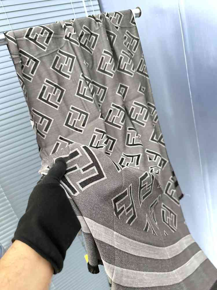 Black Fendi Beige Premium Quality Stole