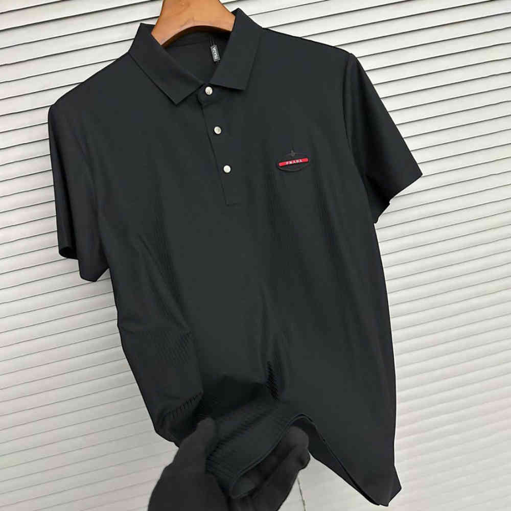 Prada Black Premium Quality Polo T-shirt-1