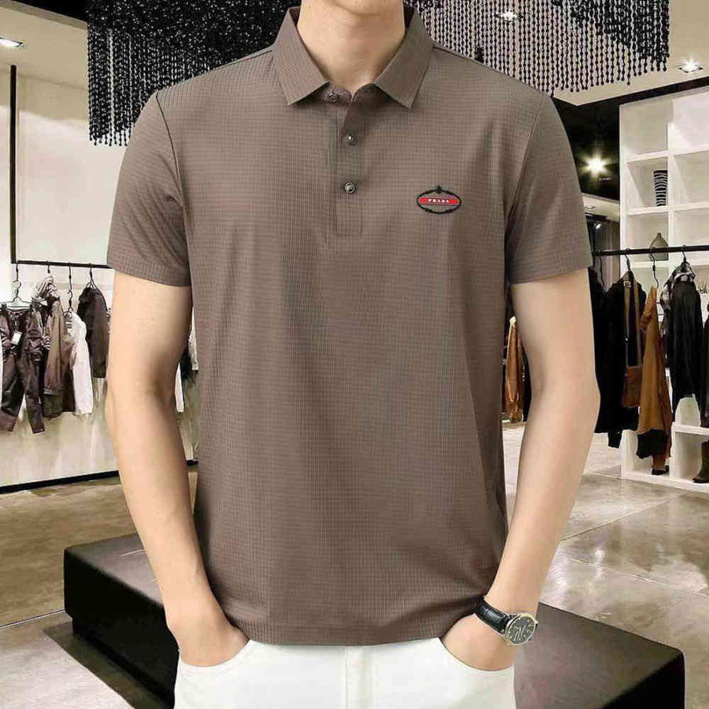Brown Prada Grey Premium Quality Polo T-shirt